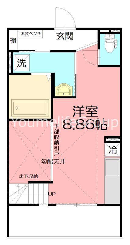 LAID BACK TERRACE(レイドバックテラス) S5号室 間取り