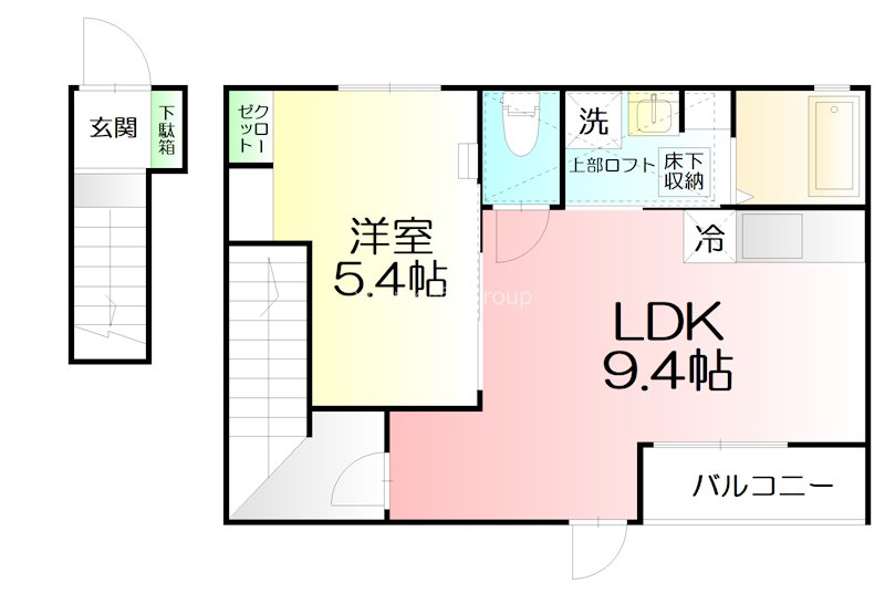 ＤＥＡＮＥＩＧＥ 203号室 間取り