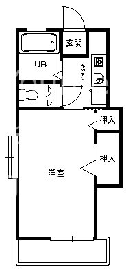 フリーフル善行坂  205号室 間取り