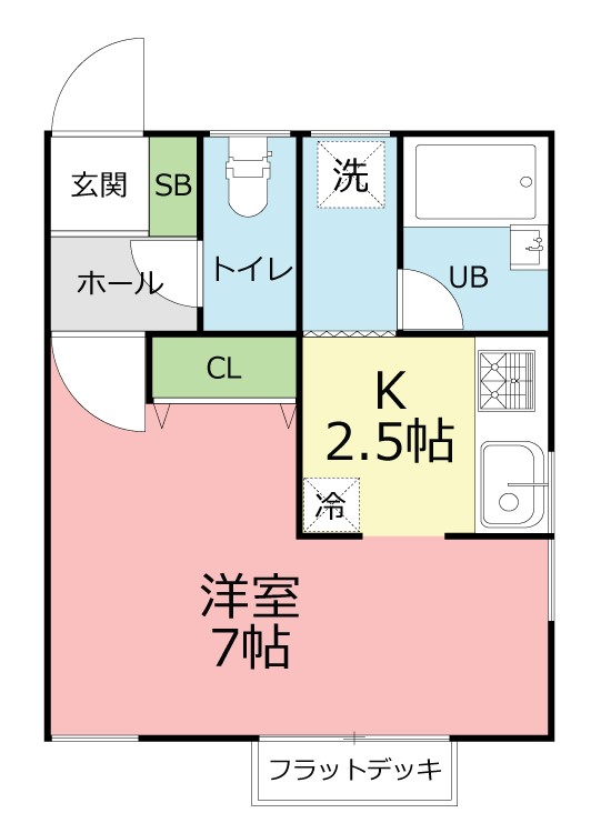 プレステージ安池 B号室 間取り
