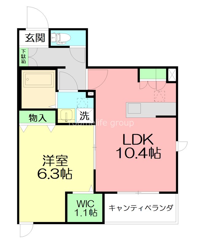 Ａｖｅｎｉｒ 201号室 間取り