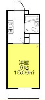 ライン六会マンション 102号室 間取り