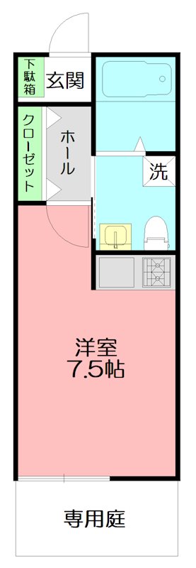 ラ・フェリーチェ西鎌倉 105号室 間取り