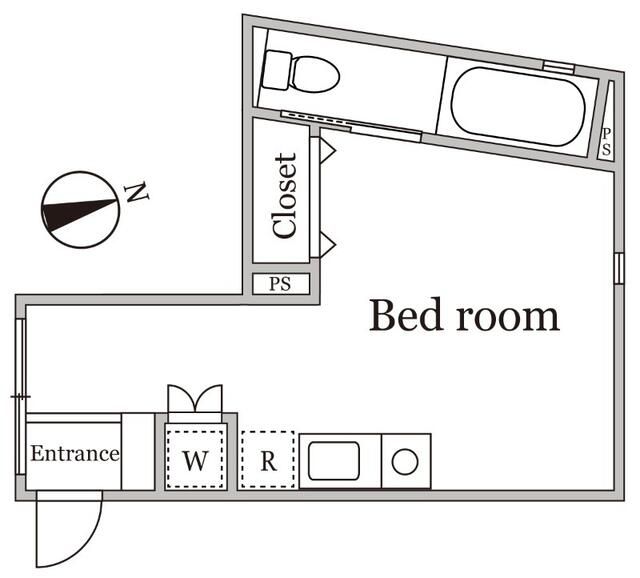 EAST RISE 由比ガ浜B 109号室 間取り