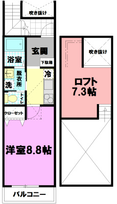 RONDⅢ番館 201号室 間取り