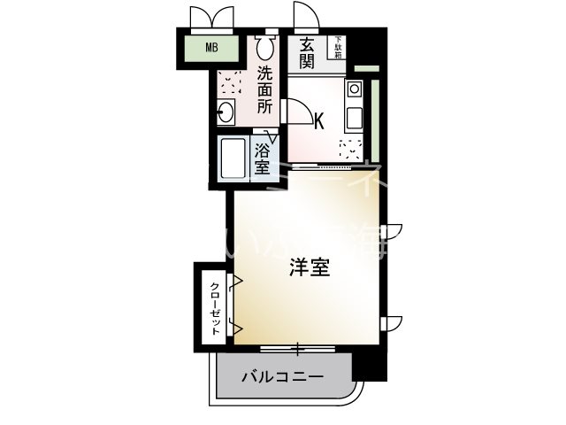 レザンヴェルジェ 505号室 間取り
