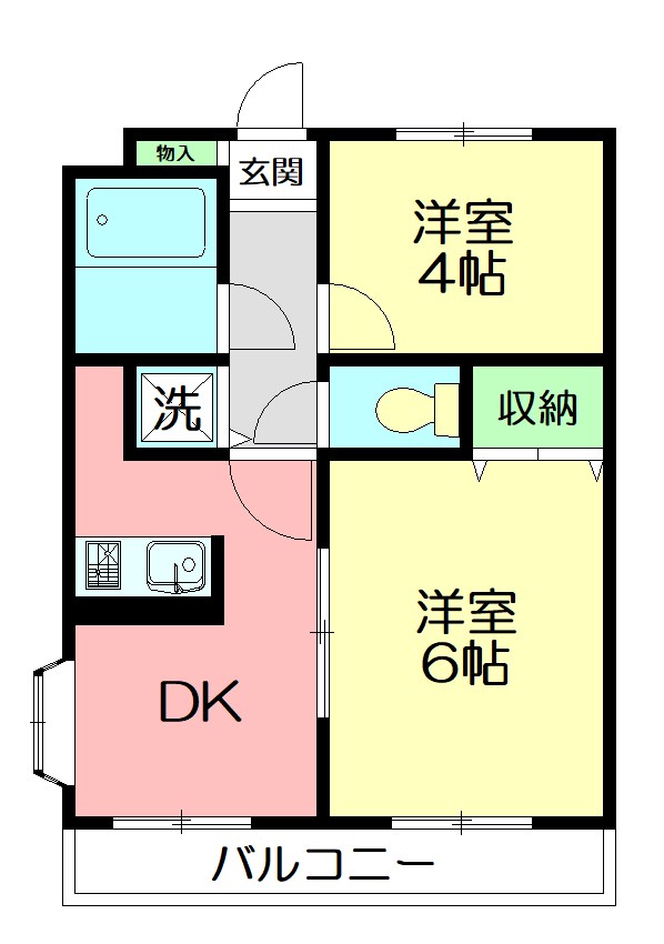 ワコーレエレガンス秦野 201号室 間取り