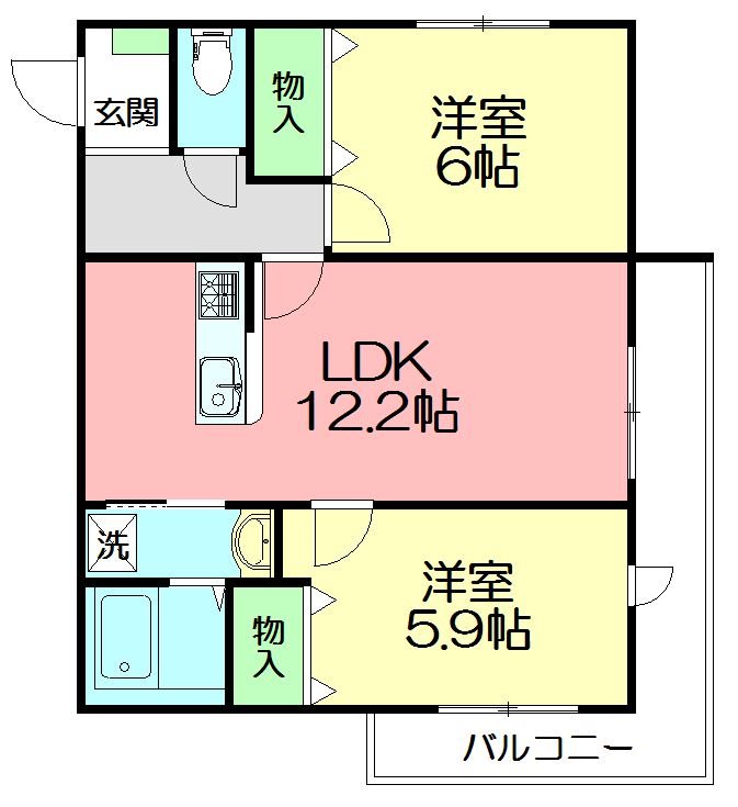 アメイジング湘南 201号室 間取り