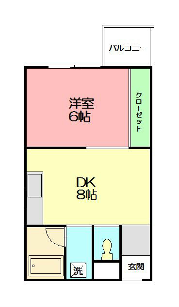 コーポダイカン 302号室 間取り