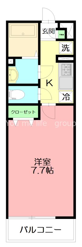 リブリ・サン湘南 102号室 間取り