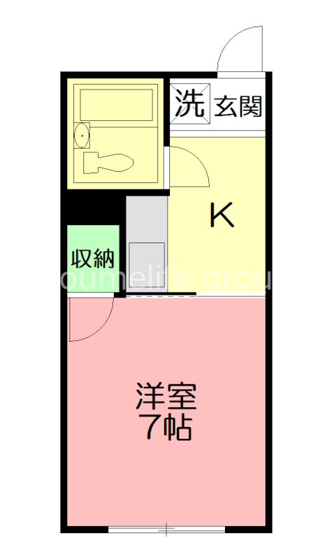 ビューハイツ 212号室 間取り
