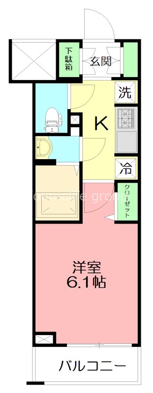 N-stage　平塚 302号室 間取り