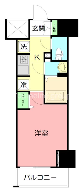 N-stage　平塚 204号室 間取り
