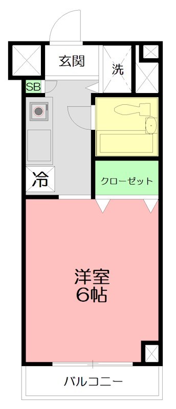 ハイライフ湘南 207号室 間取り