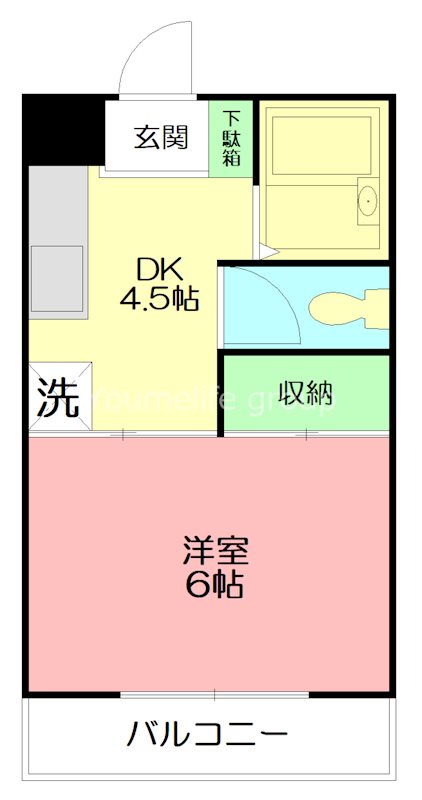 エリールコート 302号室 間取り