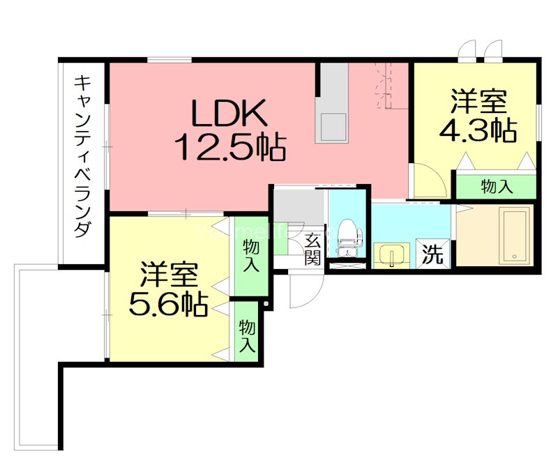 アステール藤沢 301号室 間取り