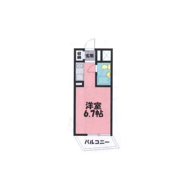 Palm Lounge　(パームラウンジ) 203号室 間取り