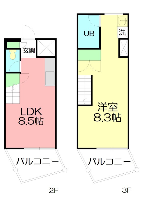 Palm Lounge (パームラウンジ) 203号室 間取り