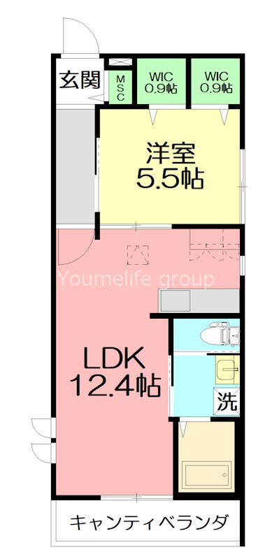アステール藤沢 303号室 間取り