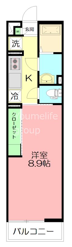 リブリ・平塚代官町 208号室 間取り