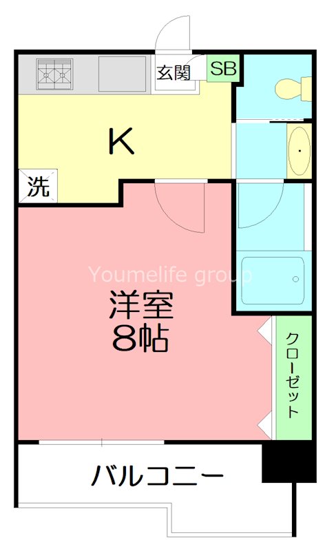ファーストステージ湘南台 802号室 間取り