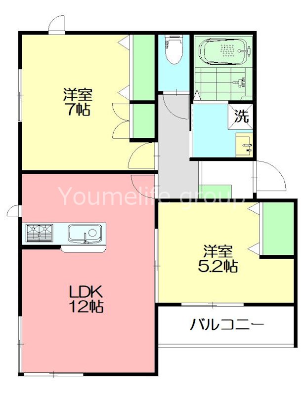 メゾン湘南 201号室 間取り