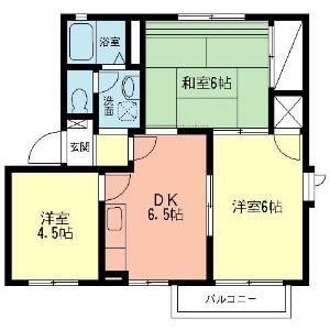 シャトルイマイⅡ 201号室 間取り