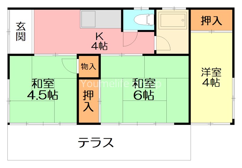 今泉貸家2号棟 間取り