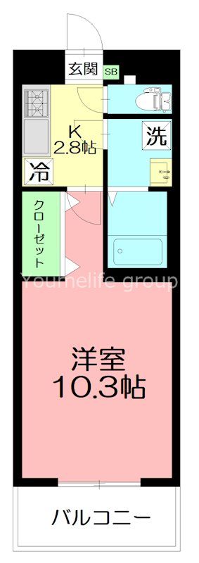 ルミエール 402号室 間取り