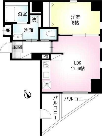 グレイシャスＫ鵠沼 503号室 間取り