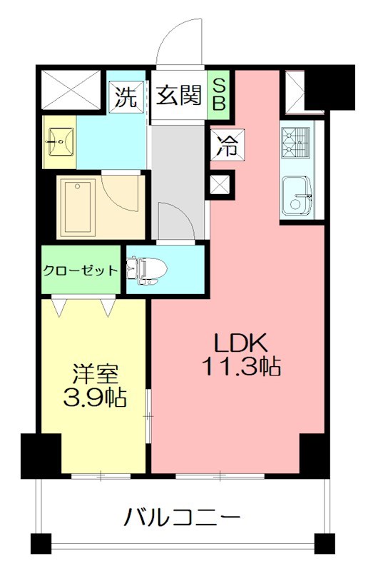 CASSIA藤沢本町 309号室 間取り