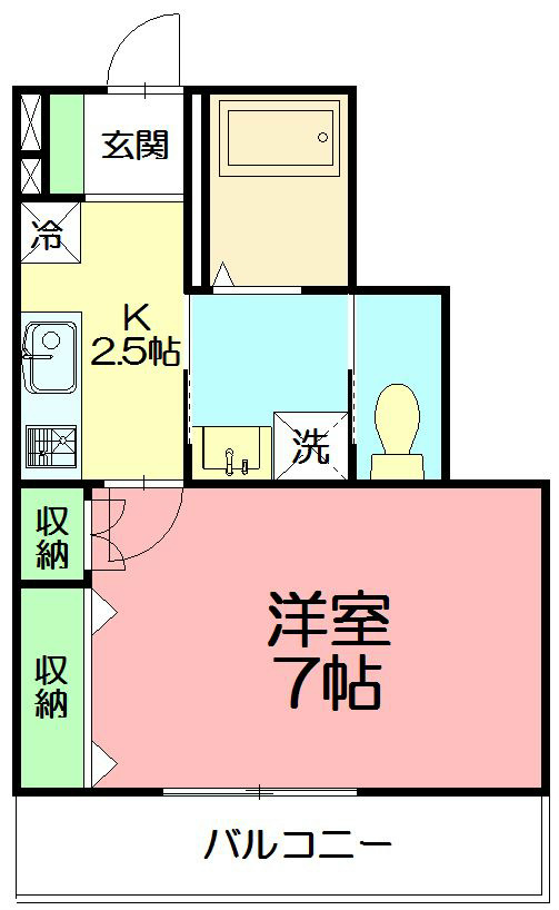 Smart湘南 102号室 間取り