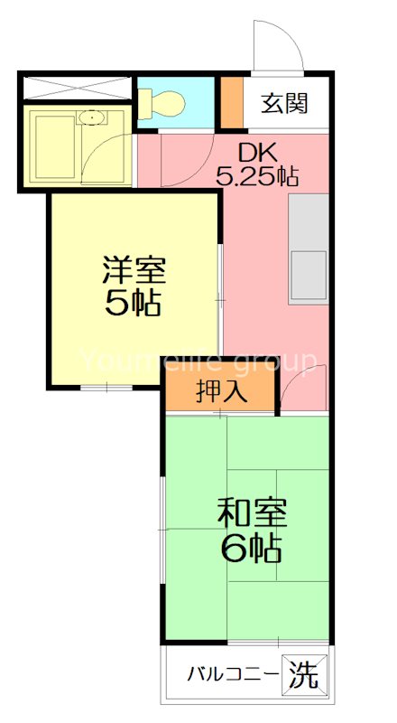 ホワイトハイツ本厚木 203号室 間取り