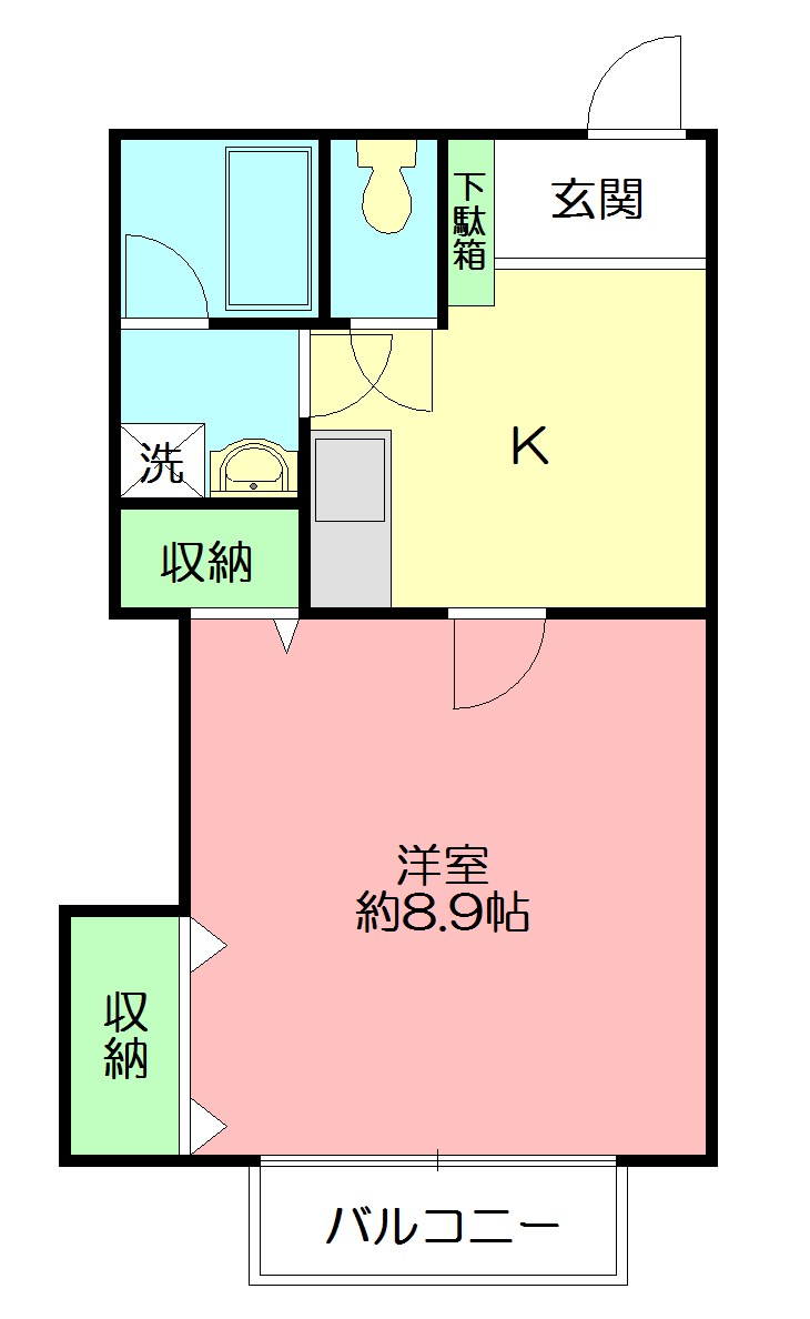 メゾン甲南 206号室 間取り