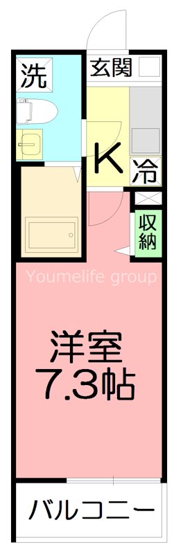 Le confort 102号室 間取り
