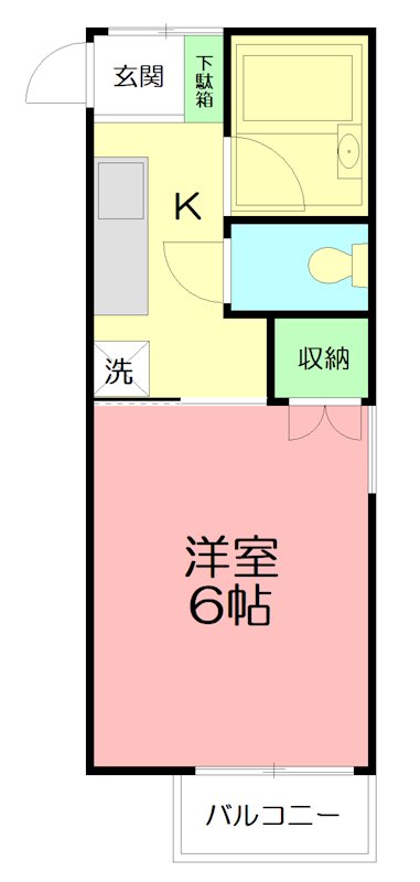 ホワイトレジデンスⅡ 101号室 間取り
