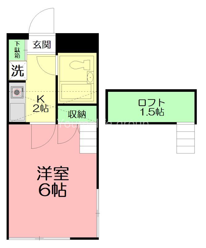 パストラーレ 202号室 間取り