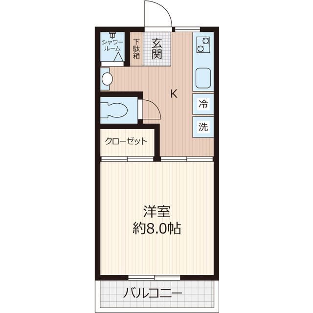 南矢名PRIMEPLACE B-5号室 間取り