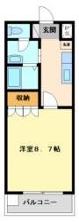 Blue Moon 202号室 間取り