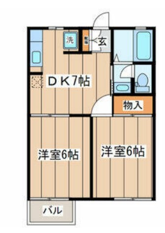 グレイスハイツ 205号室 間取り
