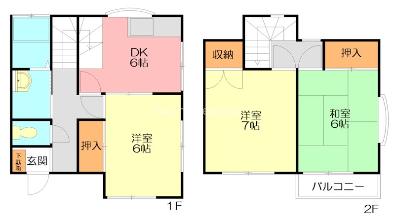 ALBA小田原 弐番館 2号室 間取り
