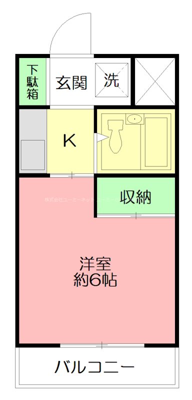 アルカディア湘南台 406号室 間取り