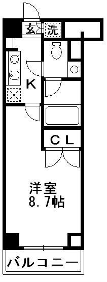 KDXレジデンス湘南台 205号室 間取り