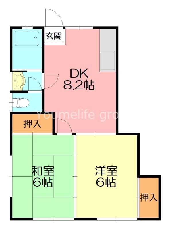 メゾンパルク 203号室 間取り