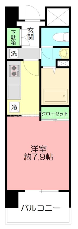 コンソラーレ本厚木 202号室 間取り
