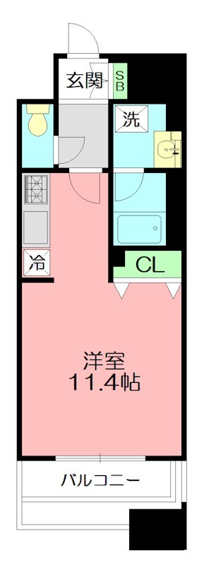 プラハ湘南藤沢ブリエ  204号室 間取り