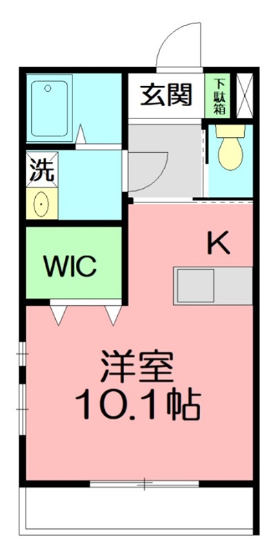 エフォール湘南 101号室 間取り
