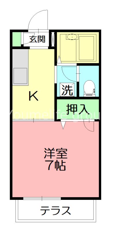 エーデルハイムⅡ 103号室 間取り