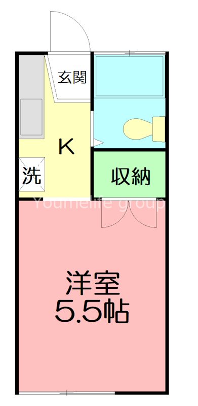 サンコーポ 205号室 間取り