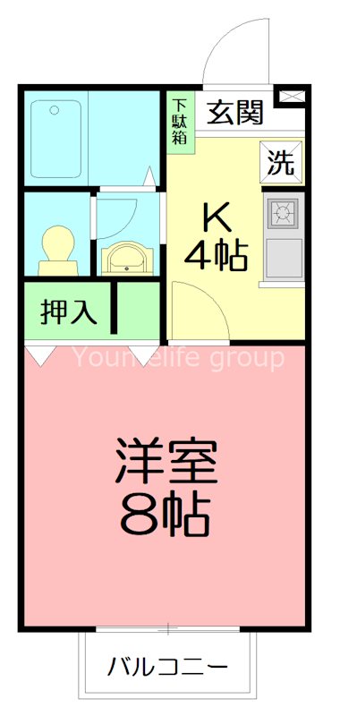 メゾン・ベルグ 103号室 間取り